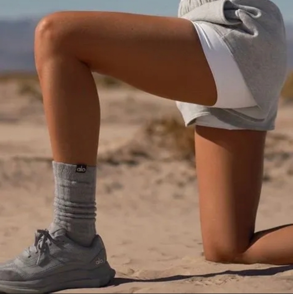 ALO Yoga Alo Scrunch Sock Unisex - Grey - Medium